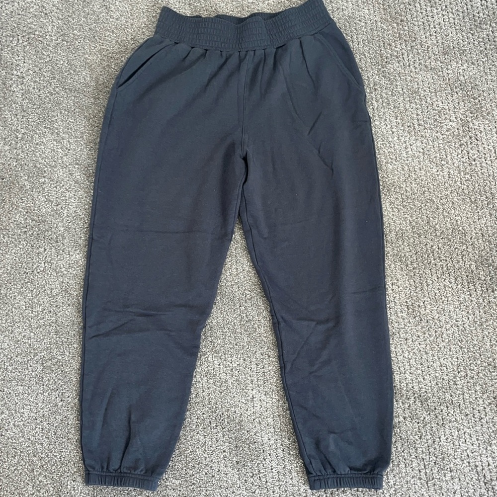 Spiritual Gangster Black High Waisted Joggers Medium